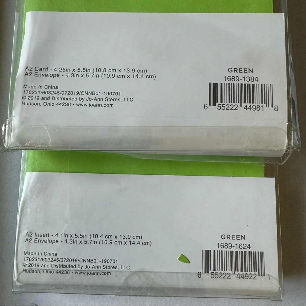Assortment Packages Of Park Lane Card & Envelope Canvas Laser Cut Petal Lot